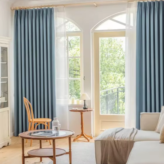 Rideau Occultant Thermique - Bleu Ciel