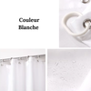 Rideau de Douche Épais Imperméable Blanc