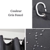 Rideau de Douche Épais Imperméable Gris Foncé