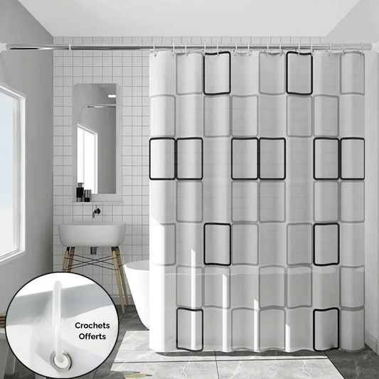 Rideau de Douche Écologique en Matière PEVA