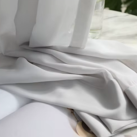 Rideau en Mousseline de Soie Gris