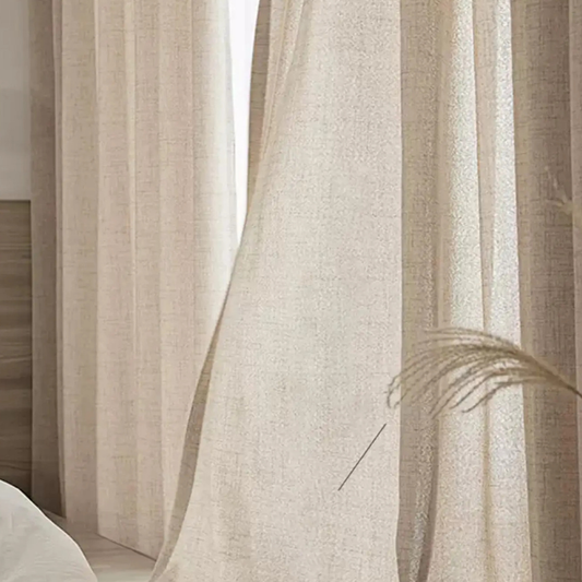 Rideau Transparent Coton & Lin