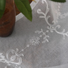Rideau Blanc en Voile Floral