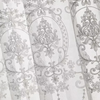 Rideau Blanc en Voile Floral