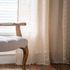 Rideau Vintage Bohème Effet Lin Beige