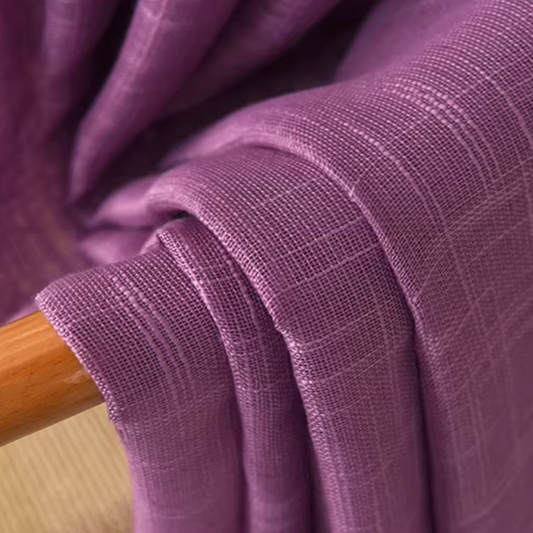 Rideau en Gaze de Coton Violet