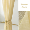 Rideau en Gaze de Coton Jaune