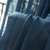 Rideau en Gaze de Coton Bleu Marine