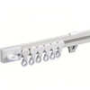 Kit Tringle Rail à Rideaux Flexible Blanc (100 - 600 cm)