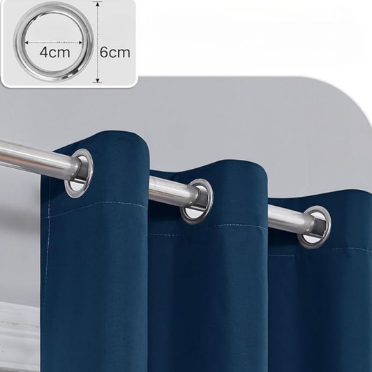 Rideau Occultants à Oeillets Bleu Foncé