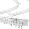 Kit Tringle Rail à Rideaux Flexible Blanc (100 - 600 cm)