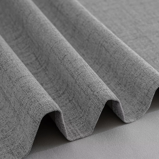 Rideau Occultant Effet Lin Gris