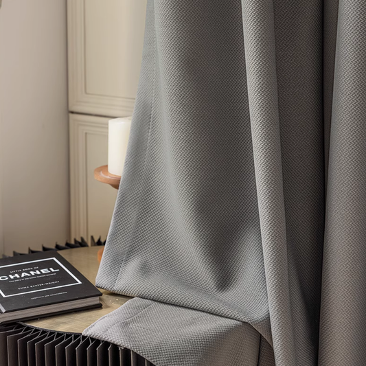 Rideau 3 en 1 Occultant Thermique et Phonique Gris Foncé