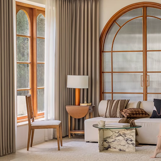 Rideau 3 en 1 Occultant Thermique et Phonique Kaki