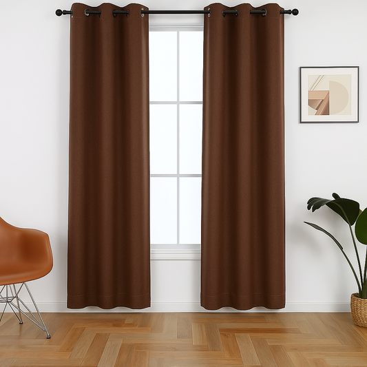 Rideau Occultant Grande Longueur Café