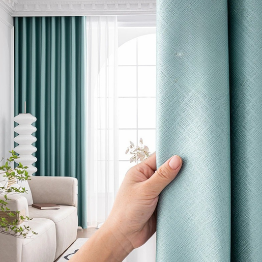 Rideaux Occultants Thermiques et Phoniques Élégant Turquoise