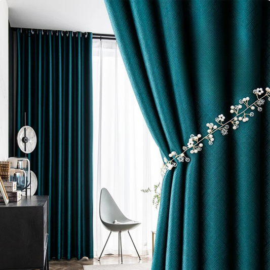 Rideaux Occultants Thermiques et Phoniques Élégant Vert Canard