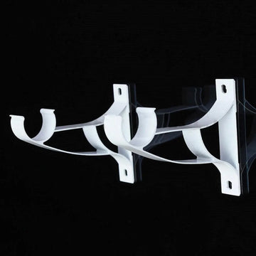 Lot de 2 Support de Tringle en Aluminium (Ø25mm)