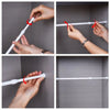 Multifunctional Curtain Rod Shower Curtain Rod Curtain Rail Rods Can Be Adjusted Easily And Retractable Bathroom Closet Storage