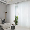Rideau Effet Mousseline de Soie Blanc