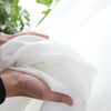 Rideau Effet Mousseline de Soie Blanc