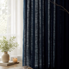 Rideau en Lin Moderne Bleu Royal