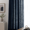 Rideau en Lin Moderne Bleu Royal