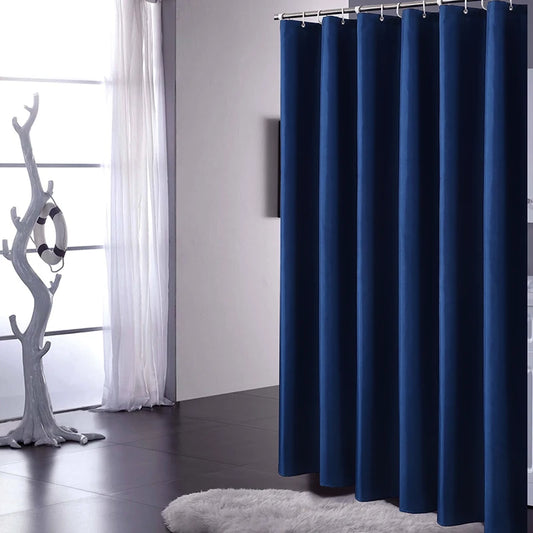 Rideau de Douche Épais Imperméable Bleu Marine