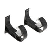 Lot de 2 Support de Tringle Noir (Ø28mm)