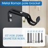 Adjustable Extendable Durable Window Curtain Rod Holder With Screws Wall Bracket Hanging Hooks Furniture Hardware Tools 1/2/3Pcs