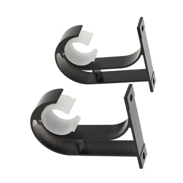 Lot de 2 Support de Tringle Noir (Ø28mm)