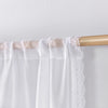 Rideau transparents en Dentelle Brodée