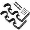 Double Heavy Duty Iron Curtain Rod Hooks Holders Drapery Bracket Poles Adjustable Accessories Home Decor Window Treatment Parts