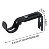 Adjustable Extendable Durable Window Curtain Rod Holder With Screws Wall Bracket Hanging Hooks Furniture Hardware Tools 1/2/3Pcs