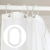 Transparent Shower Curtain Ring C Type Shower Curtain Hook Hanger Ring Reusable Bathroom Curtain Hooks Clip Bathroom Accessories