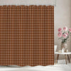 Rideau de Douche Imperméable à Carreaux