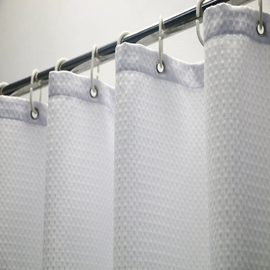 Rideau de Douche en Tissu  Gaufré