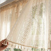Rideau Beige à Pampilles Suspendues