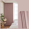 Rideau Occultant Grande Hauteur en Chenille Rose