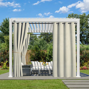 Rideau Extérieur Imperméable Beige