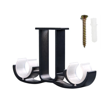 1pc Double Curtain Rod Brackets Window Hardware Holder Home Decor