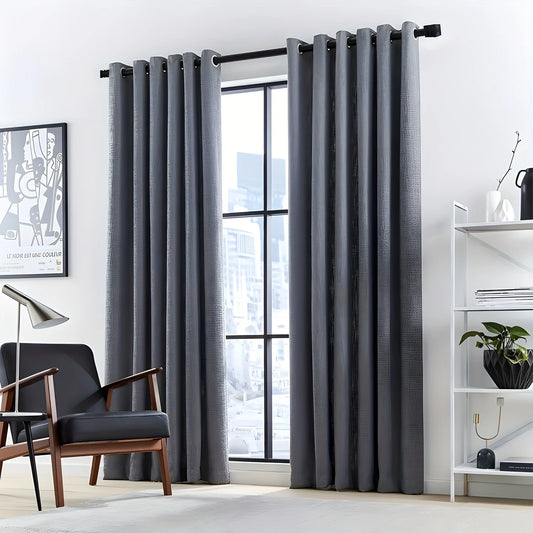 Square retractable advanced curtain rod,modern elegant matte black splice adjustable length metal curtain rod with bracket