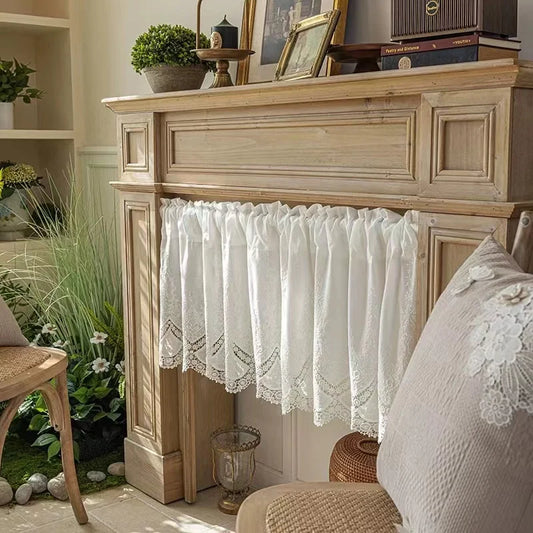 Rideau 100% Coton à Fleurs