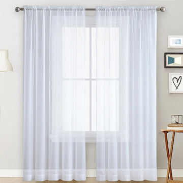 Rideau Transparent Blanc