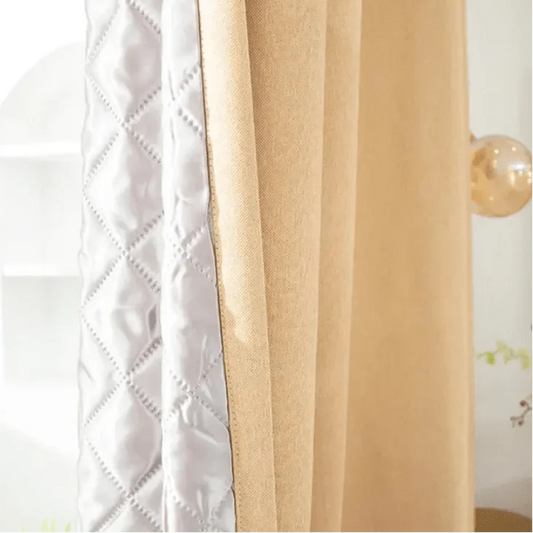 Rideau Phonique Matelassé Jaune